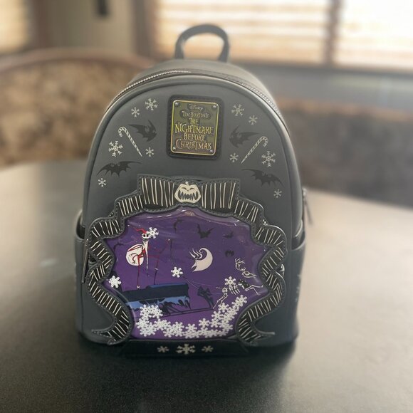 🎄Loungefly Nightmare Before Christmas Backpack & Wallet Set NWT - Picture 2 of 10